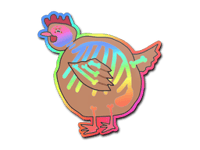 Poorly Drawn Chicken (Holo)
